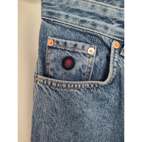 Zara RHUIGI button fly jeans straight relaxed medium baggy Y2K style - Picture 10 of 14